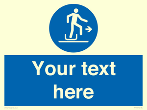 Custom Alighting from a toboggan to the right